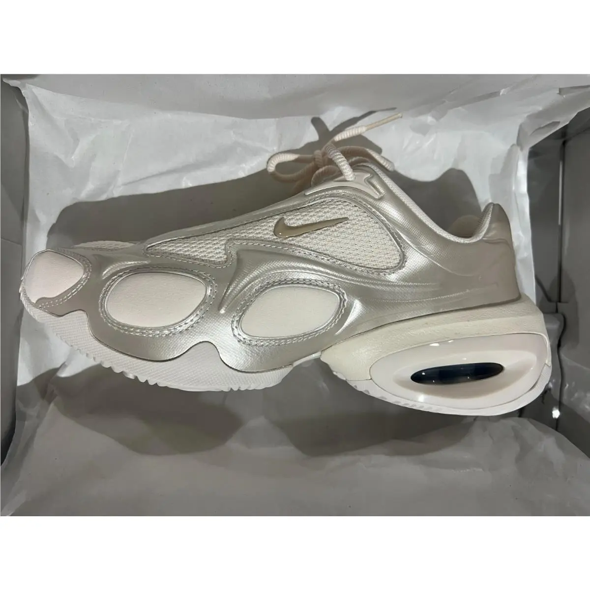 Nike shoes - CHALK/CHALK METALLIC SILVER 10