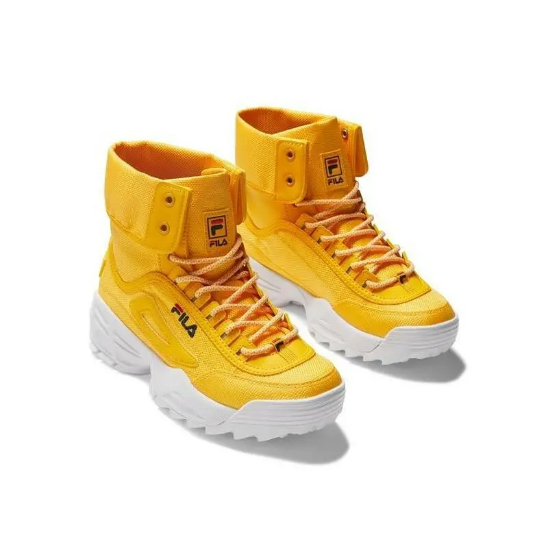 Fila Citrus Yellow Disruptor Ballistic Platform Sneakers Boot 5FM00796