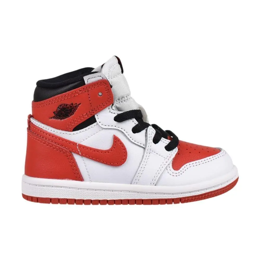 Jordan 1 Retro High OG TD Toddlers` Shoes White/red AQ2665-161
