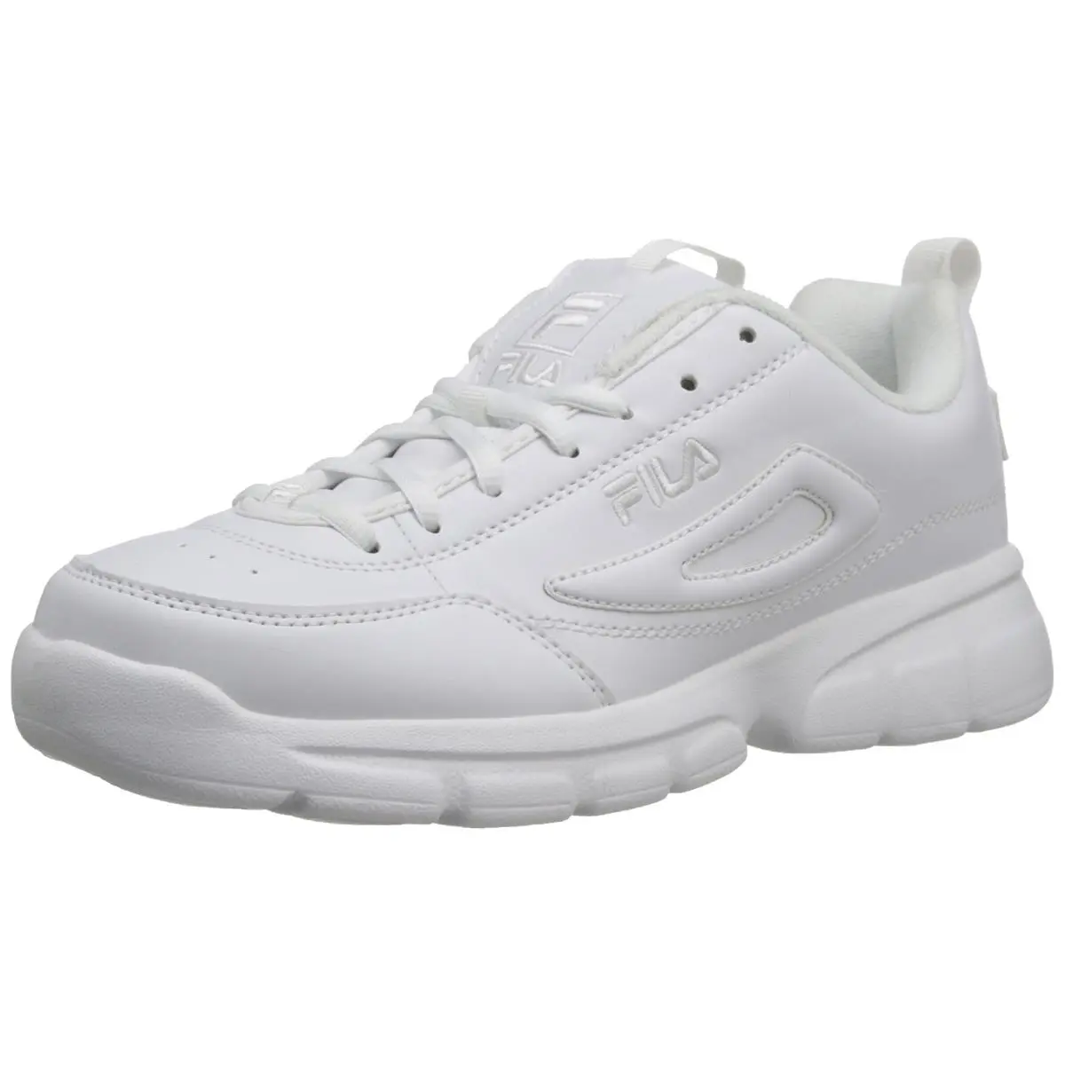 Fila Men`s Disruptor SE Training Shoe Triple White 7.5 M US