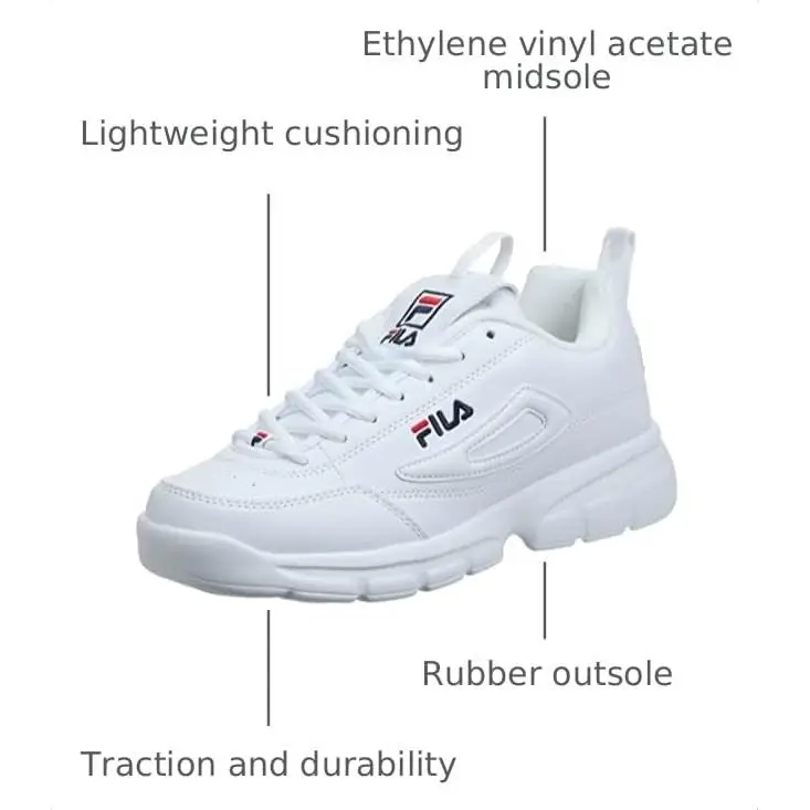 Fila shoes - disruptor se m - disruptor - 1SX60022-100 - triple white 4