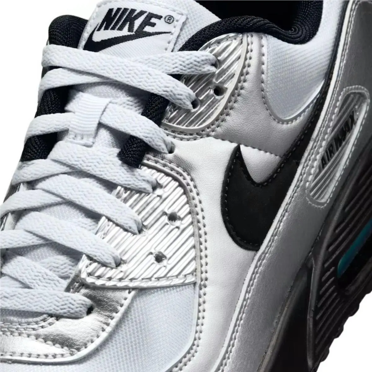 Nike shoes - Nike Air Max 90 - Air Max - Silver, Maufacturer: Chrome/Gamma Blue/Black 7