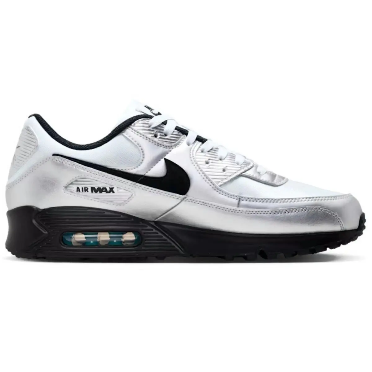 Nike shoes - Nike Air Max 90 - Air Max - Silver, Maufacturer: Chrome/Gamma Blue/Black 30