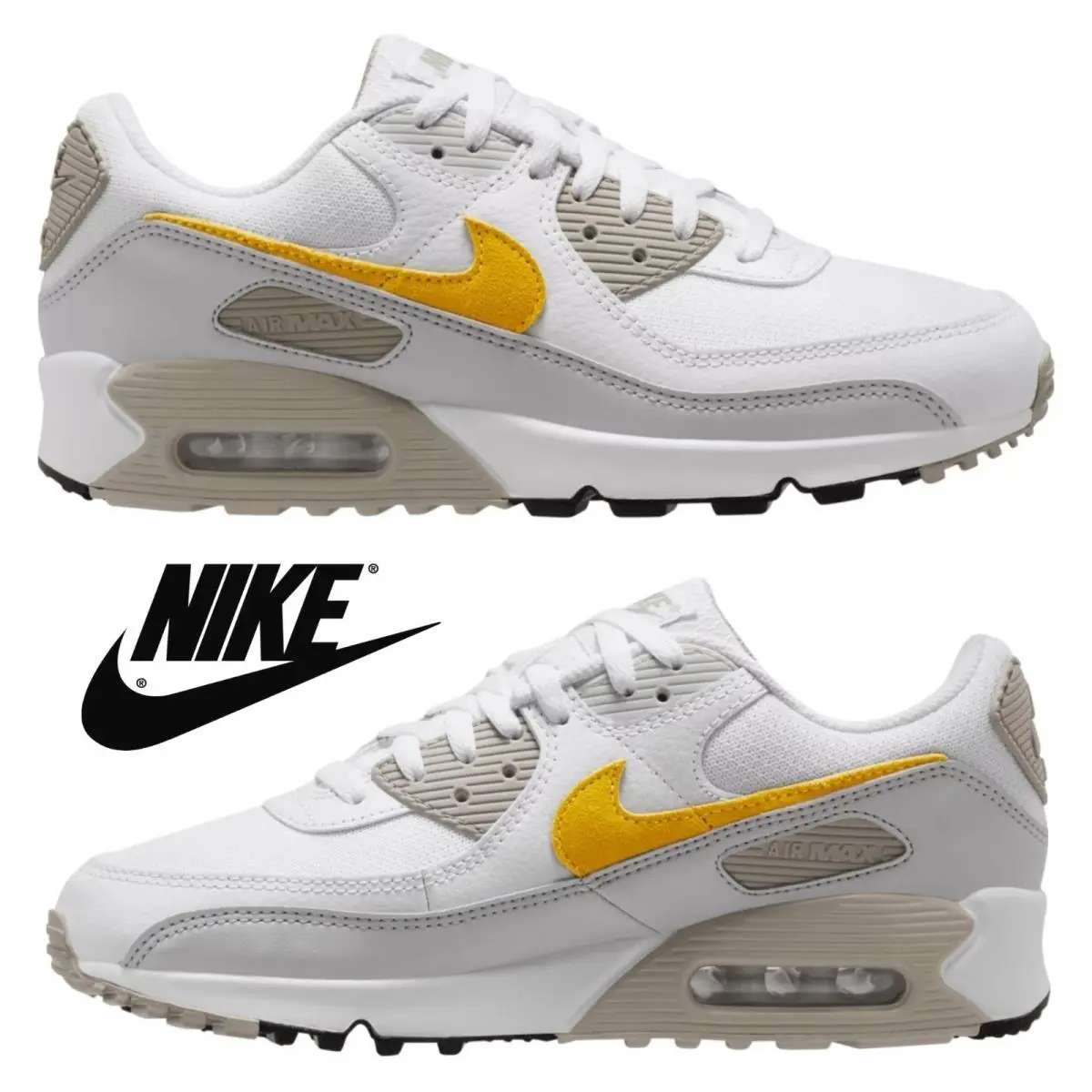 Nike Air Max 90 Men`s Sneakers Running Casual Athletic Shoes Comfort Trainers