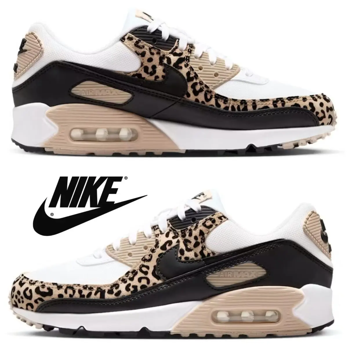 Nike shoes - Nike Air Max 90 - Air Max - Beige, Manufacturer: White/Sanddrift/Hemp/Black 26