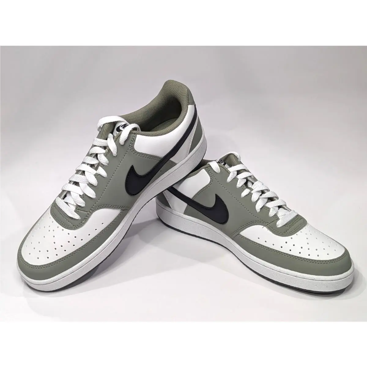 Nike shoes - Nike Court Vision Low - Court Vision Low - IM0459-104 - Summit White/Black/Sage 8