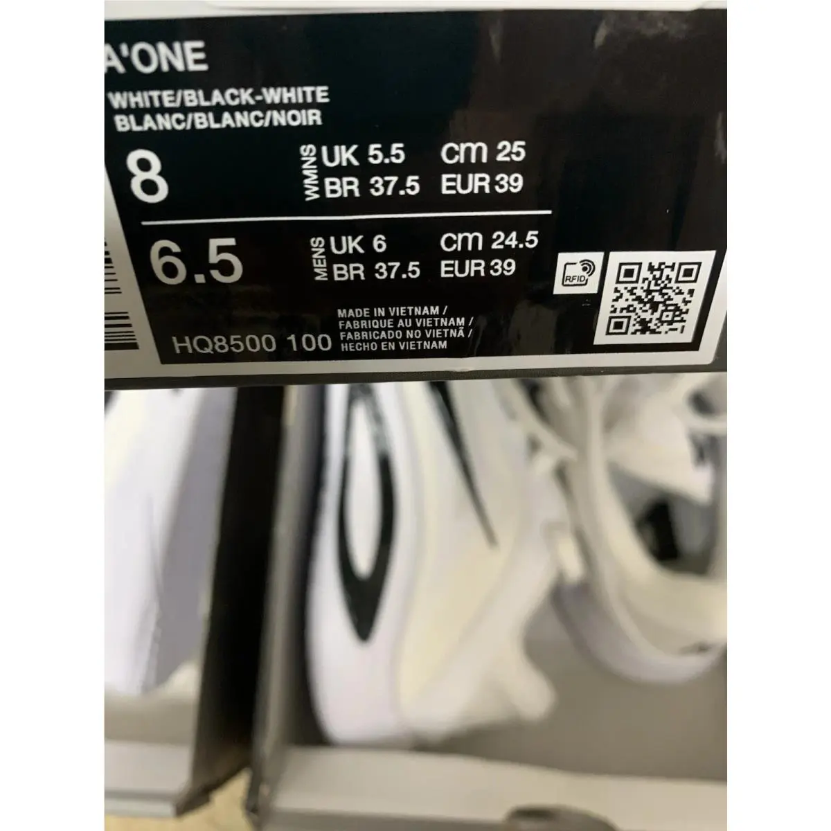 Nike shoes - Nike A`One TB - HQ8500-100 - White, Manufacturer: White/Black/White 16