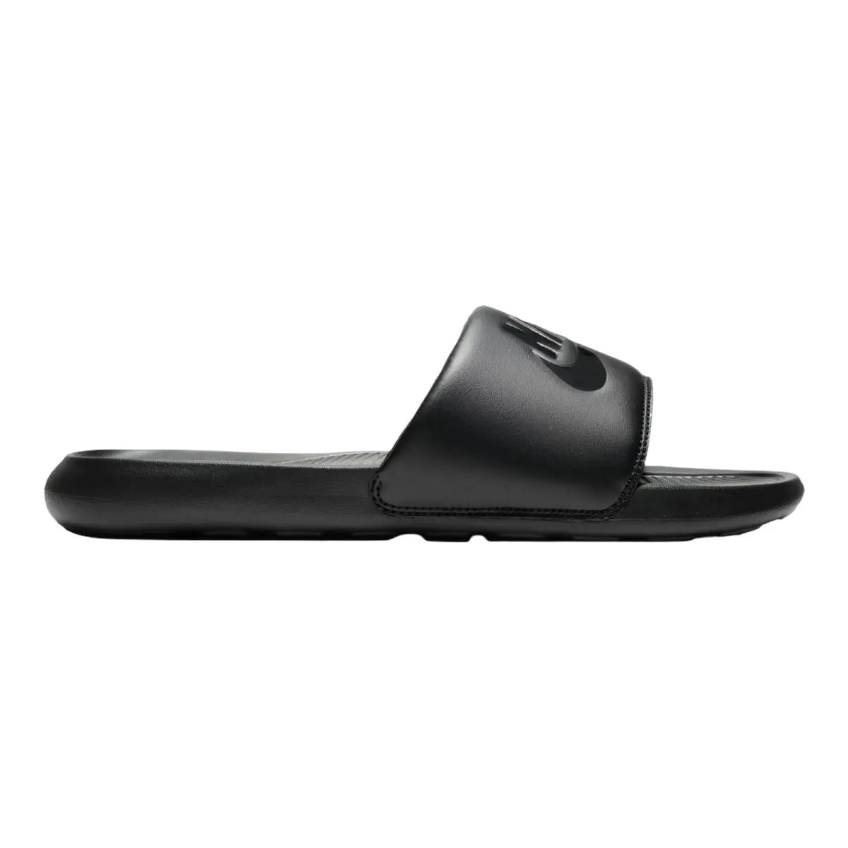 Victori One Athletic Slides Mens Size 8-14 Black/Black/Black by Nike