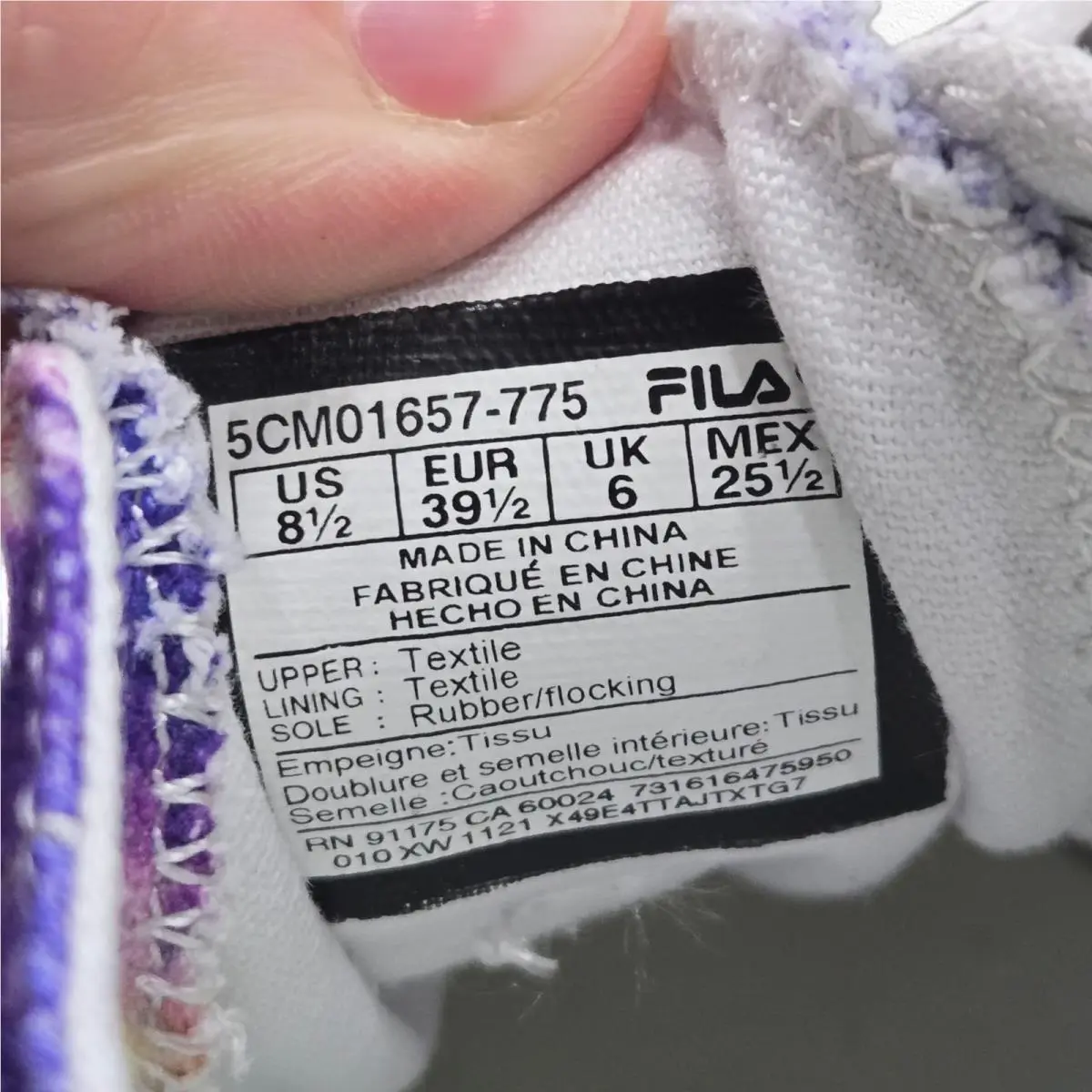 Fila shoes - Tarp 1911 CVO - Tarp CVO - 5CM01657-775 - Purple 5