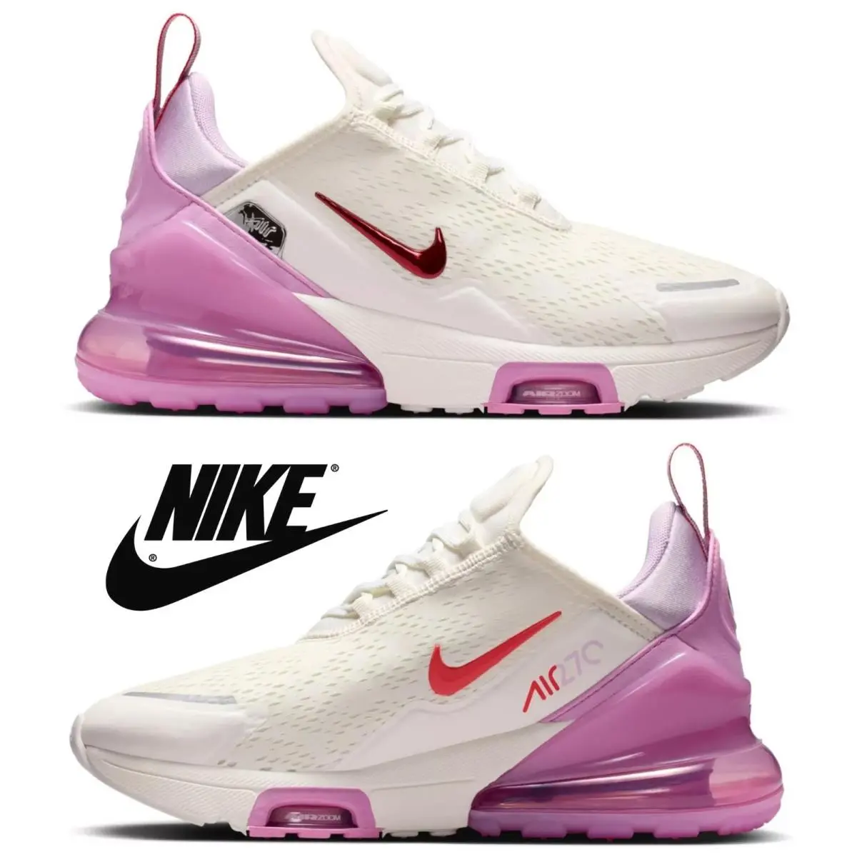 Nike shoes - Nike - Pink, Manufacturer: Sail/Lt Crimson/Magenta 17