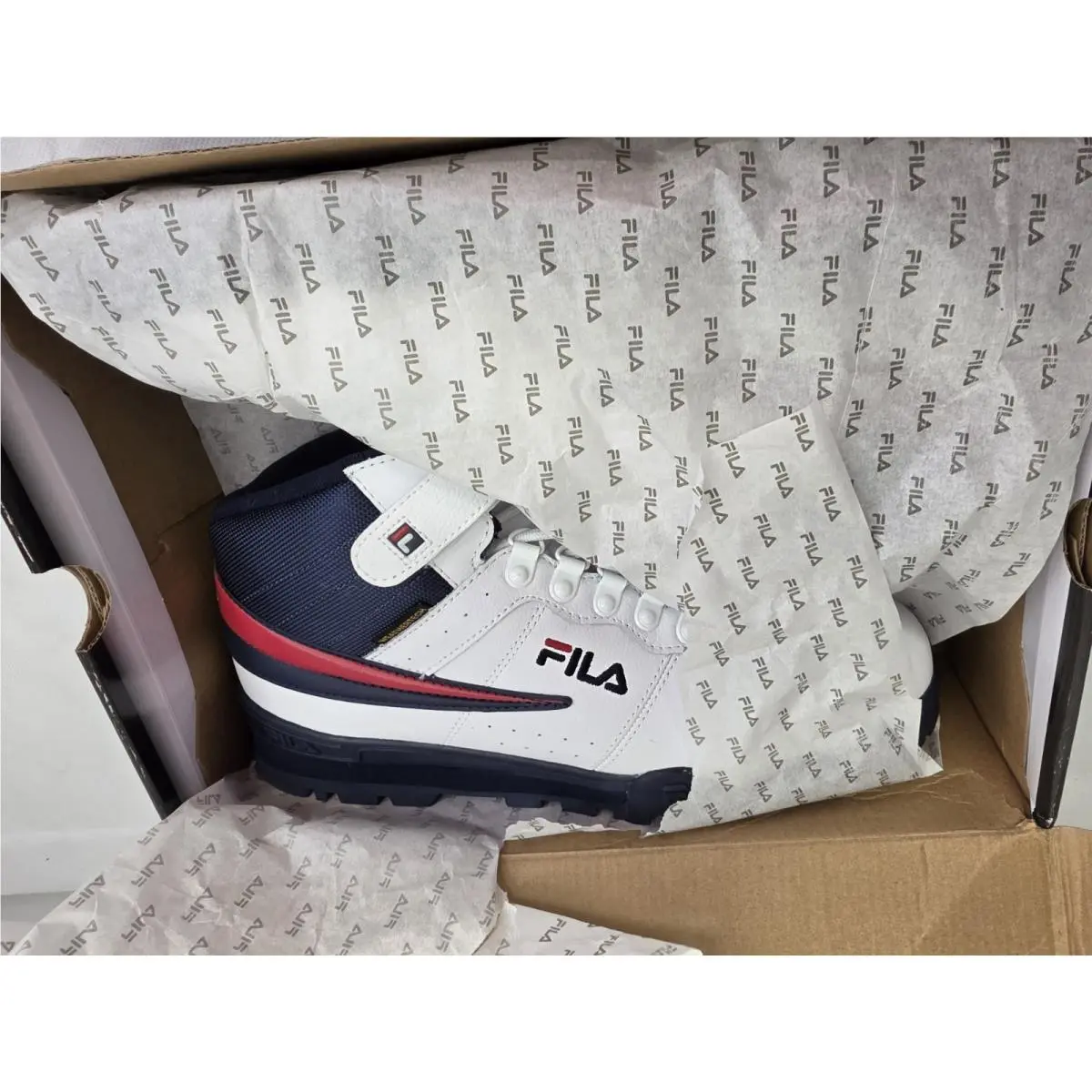 Fila shoes - FILA F-13 - white,navy blue,red, Main: White 0