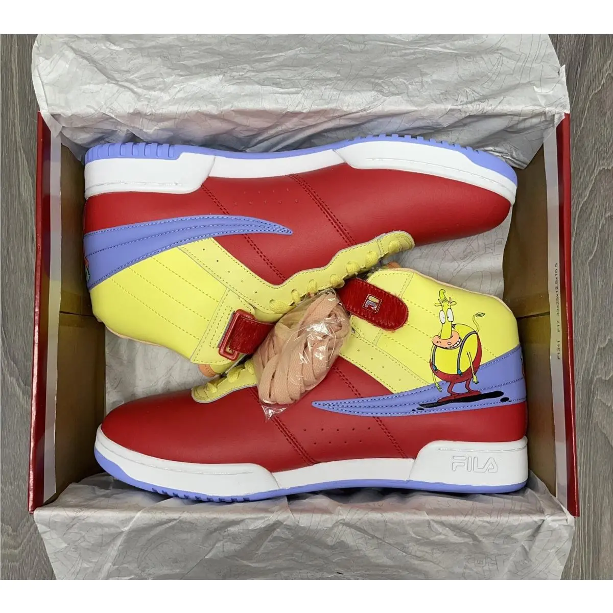 Fila Rml Heffer X F-13 Rocko’s Mlav/lime Light Yellow White Sneaker Size 10/43