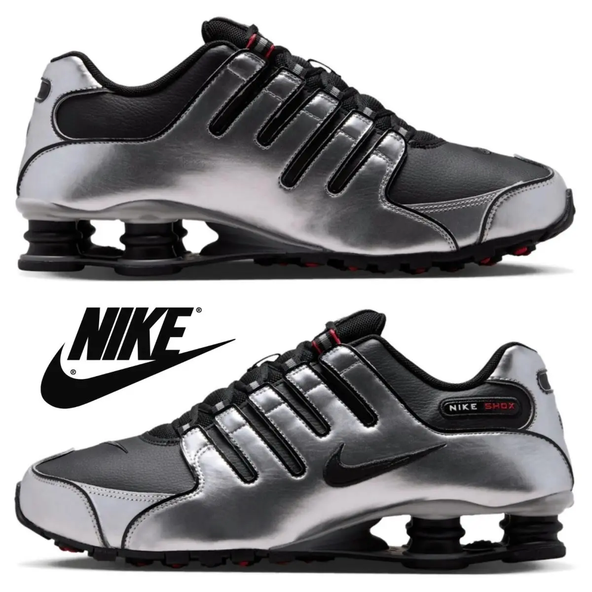 Shox NZ Met Men`s Sneakers Running Athletic Sport Shoes Walking Comfort by Nike