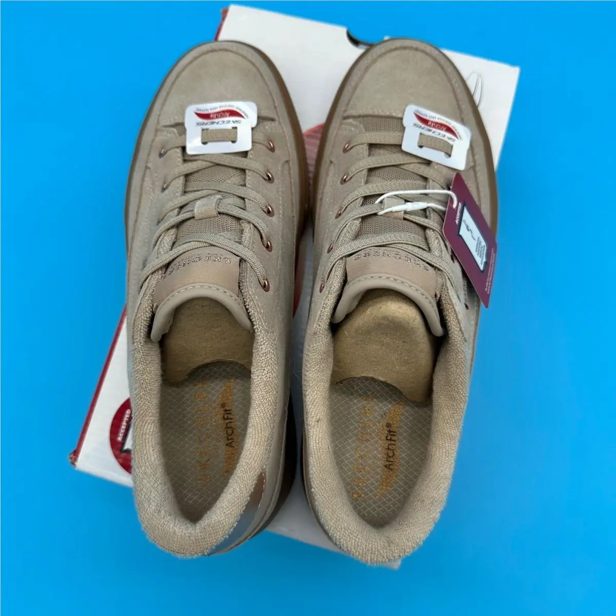Skechers shoes - Arch Fit Arcade Meet Ya There - Beige 1