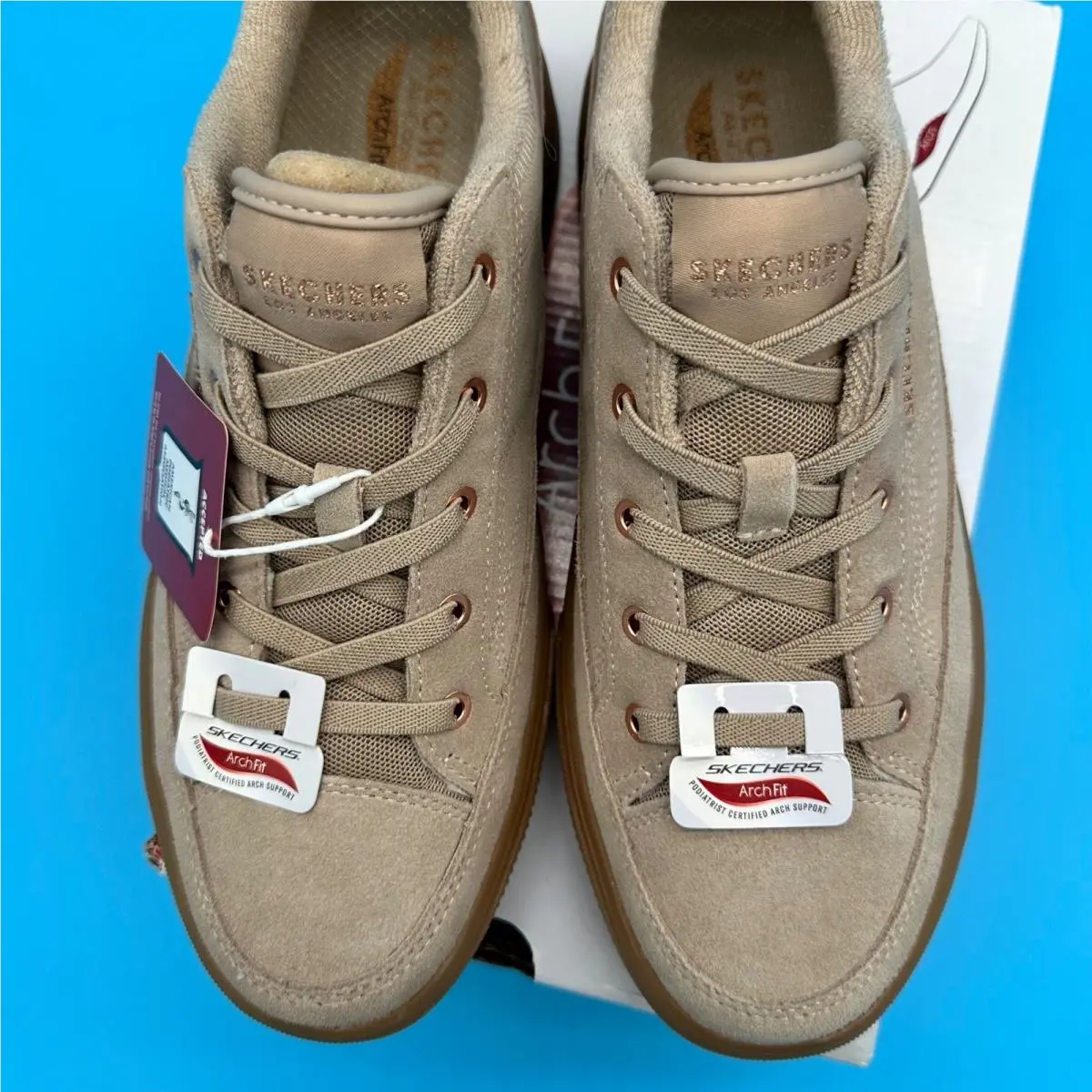 Skechers shoes - Arch Fit Arcade Meet Ya There - Beige 4