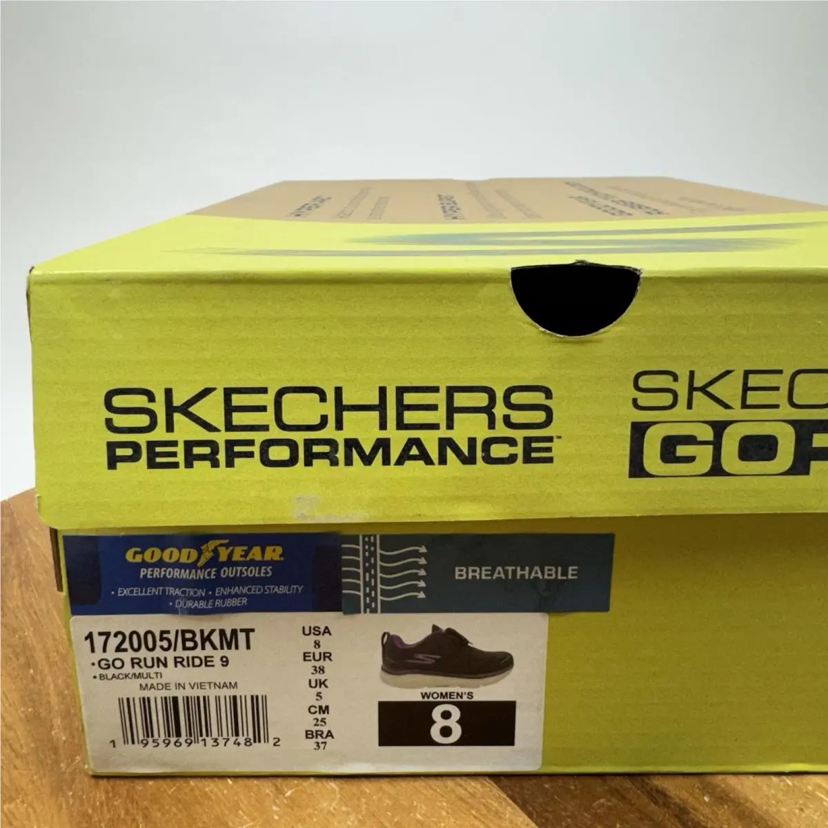 Skechers shoes - Skechers go run ride 9 - Black 7