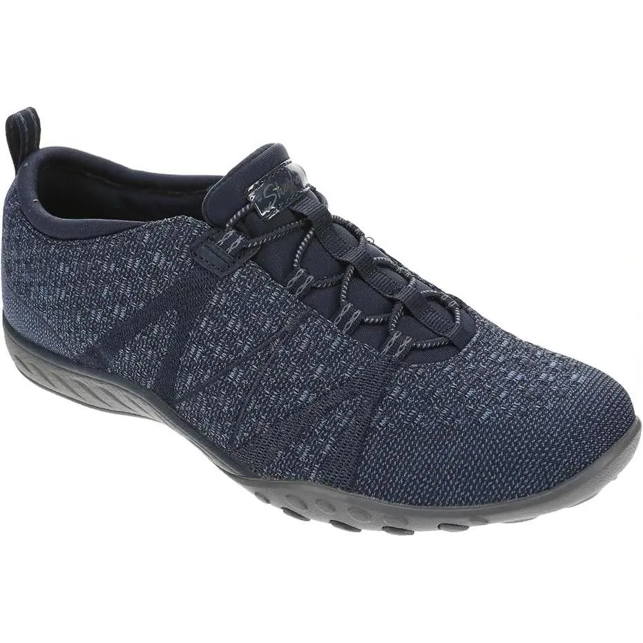 Skechers 23038 Breathe Easy Serendipity Sneakers Blue Relaxed Fit Air-cooled - Blue