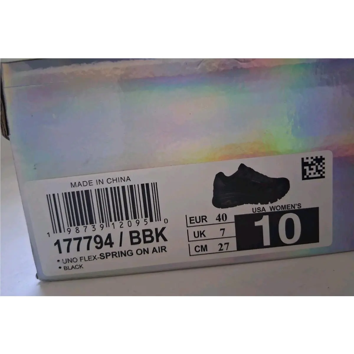 Skechers shoes - Skechers Uno Flex - Uno Flex - 177794/BBK - Black 6