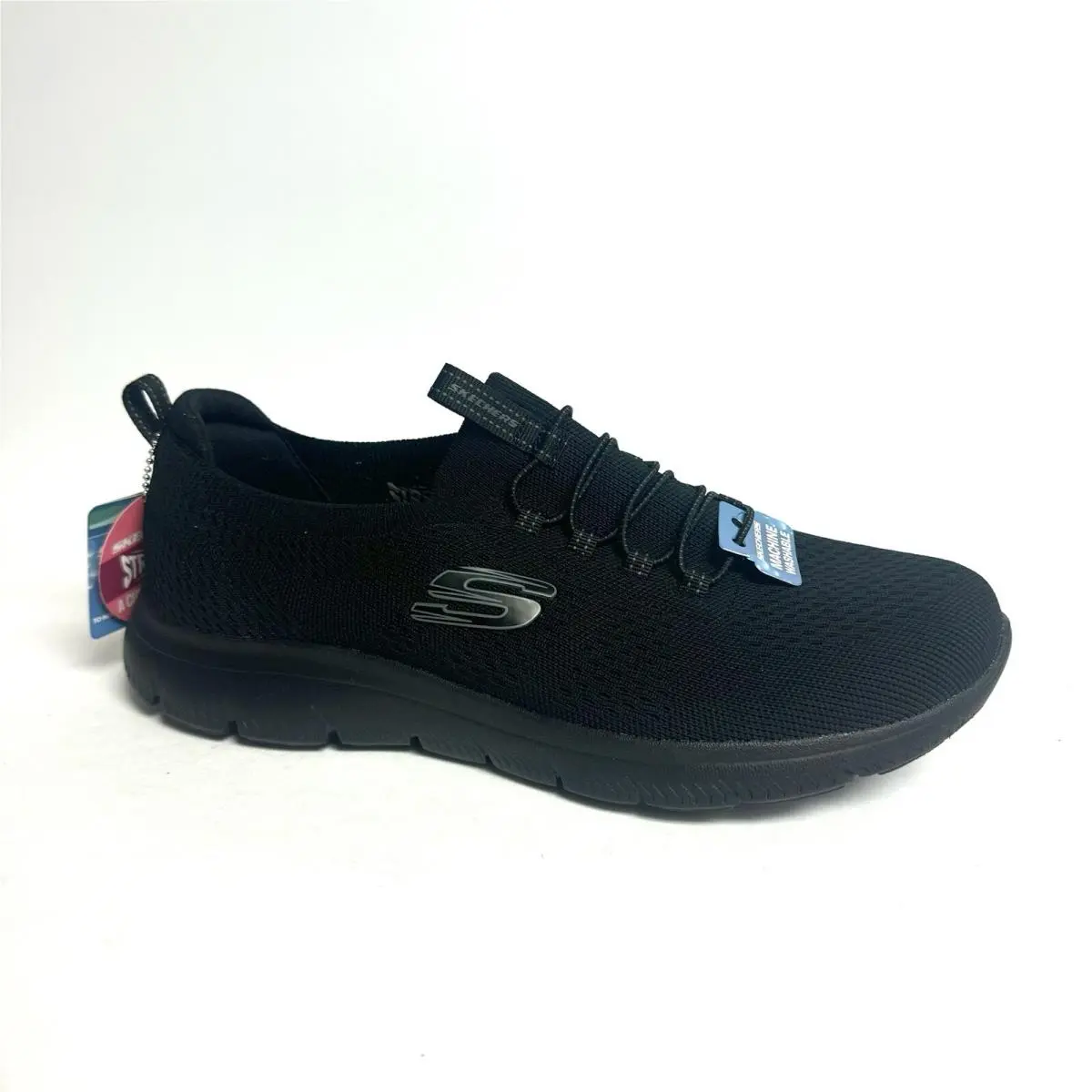 Womens Summits Top Player Sneaker Black Size 11W by Skechers