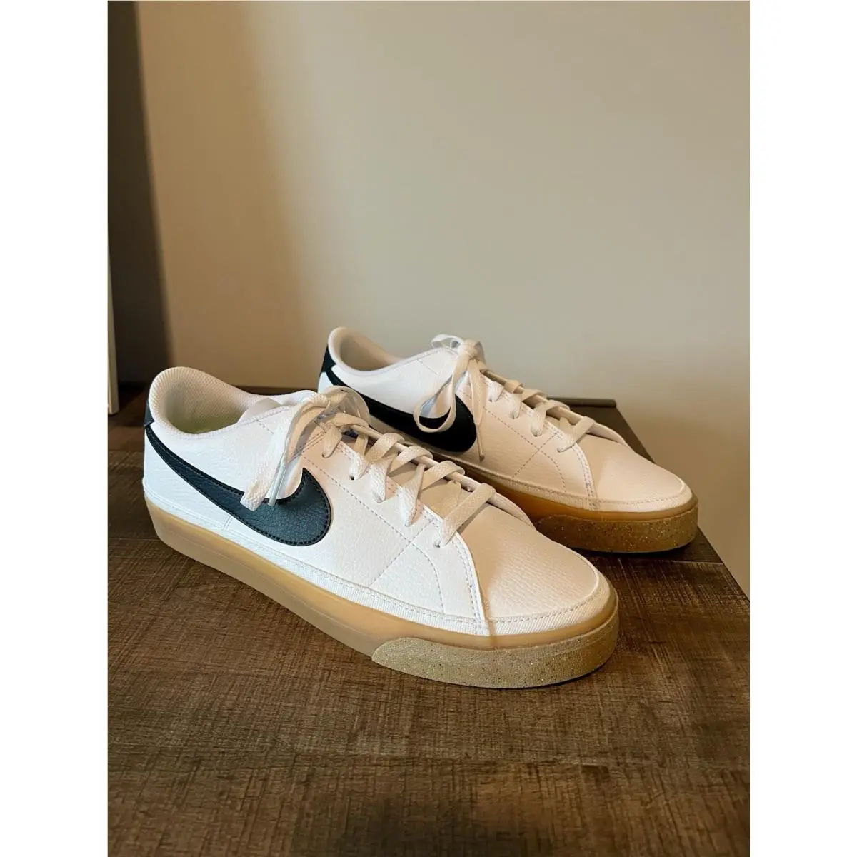Court Legacy Next Nature White Black Gum DH3161-109 Women`s Size 11 by Nike