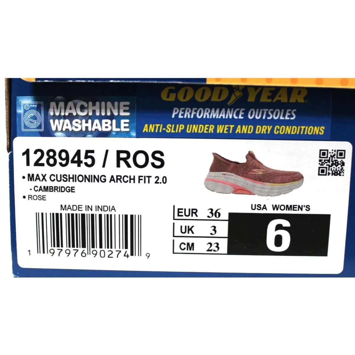 Skechers shoes - Max Cushioning Arch Fit 2.0-cambridge Wide Slip-ins - 128945wros - Rose (UPC: 198376203177) 4