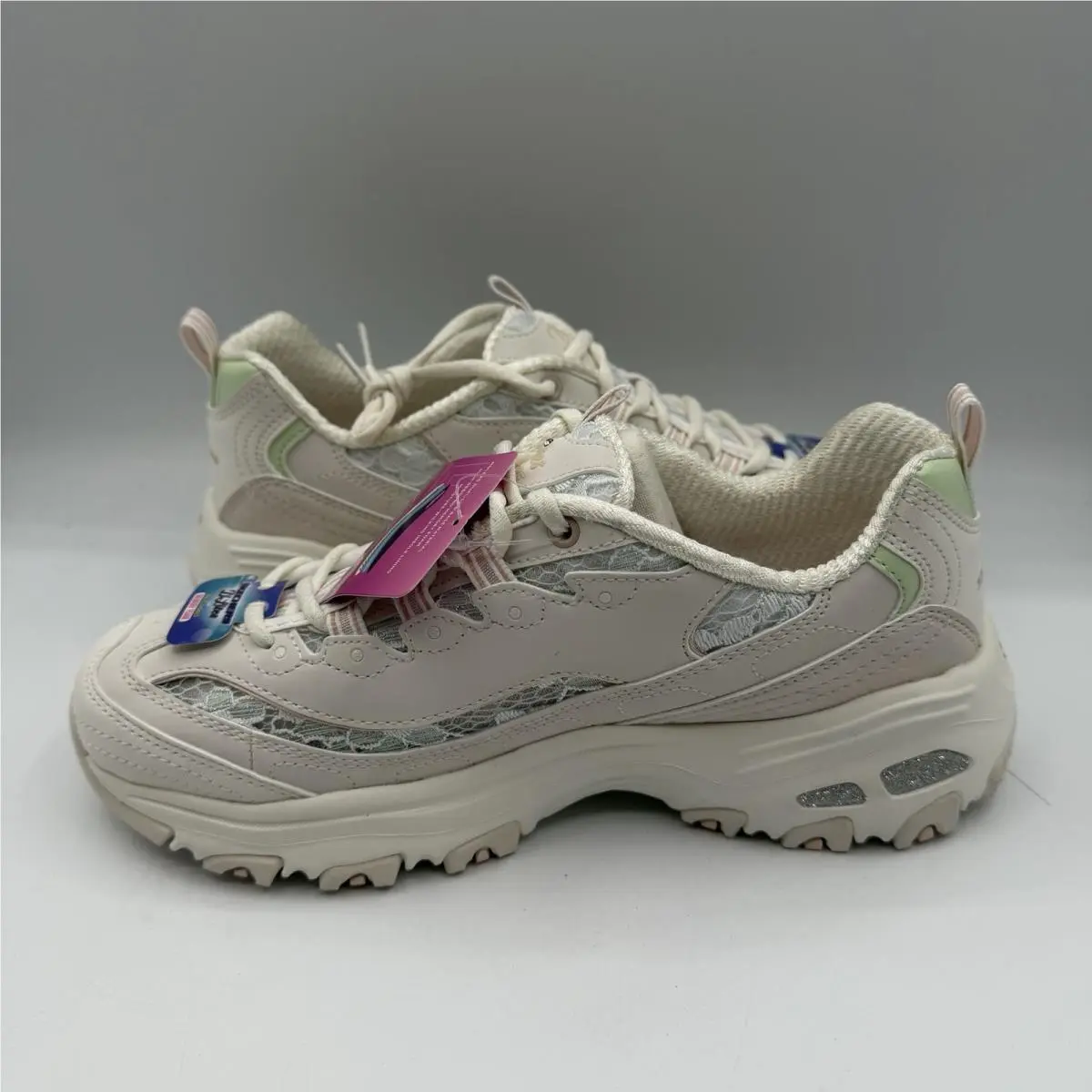 Skechers shoes - Skechers D`Lites_Floral - White 1