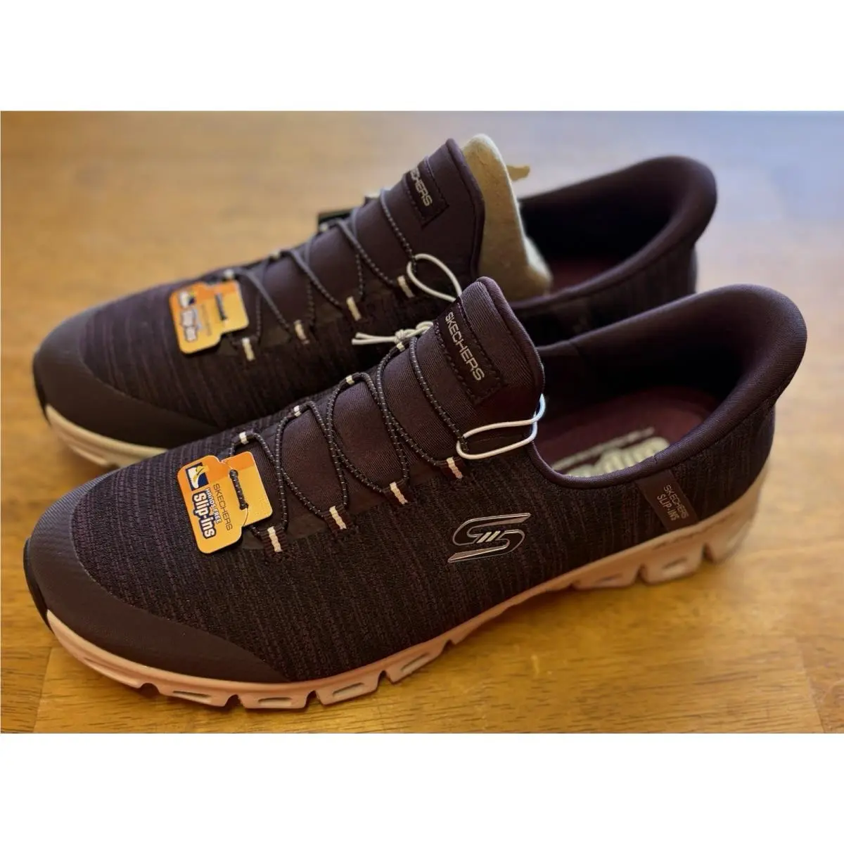 Hands Free Slip-ins Glide Step Womens Sneaker Women`s 11 Wine W Box by Skechers