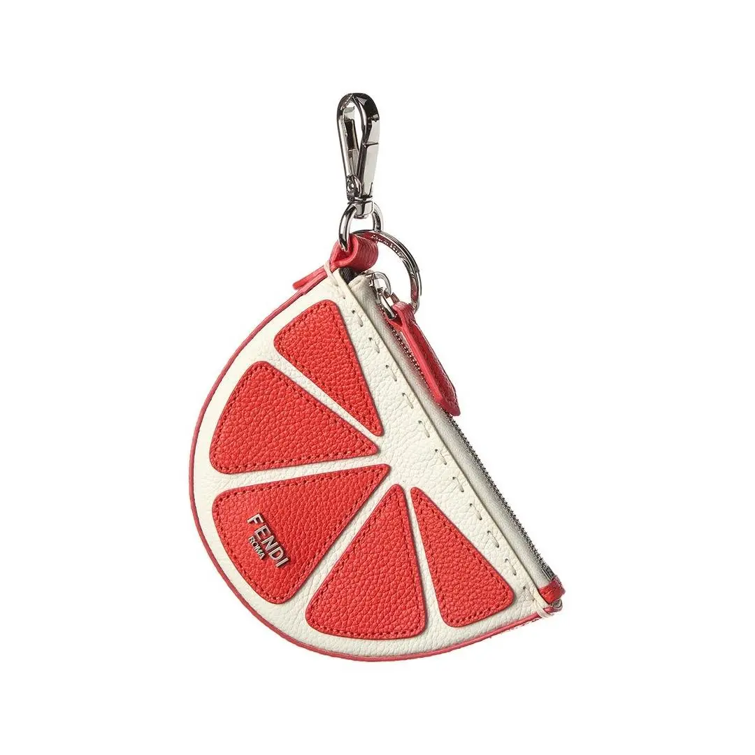 Lemon Leather Bag Charm Women`s by Fendi