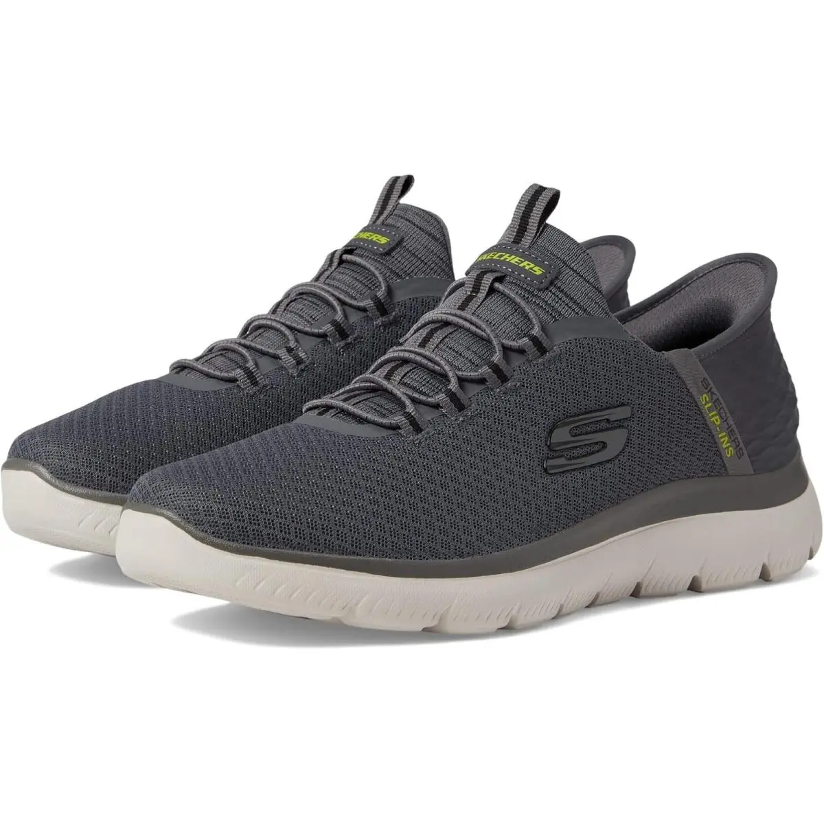 Skechers D4514 Mens Grey Summits High Range Hands Free Slip-on Shoes Size 11.5EE