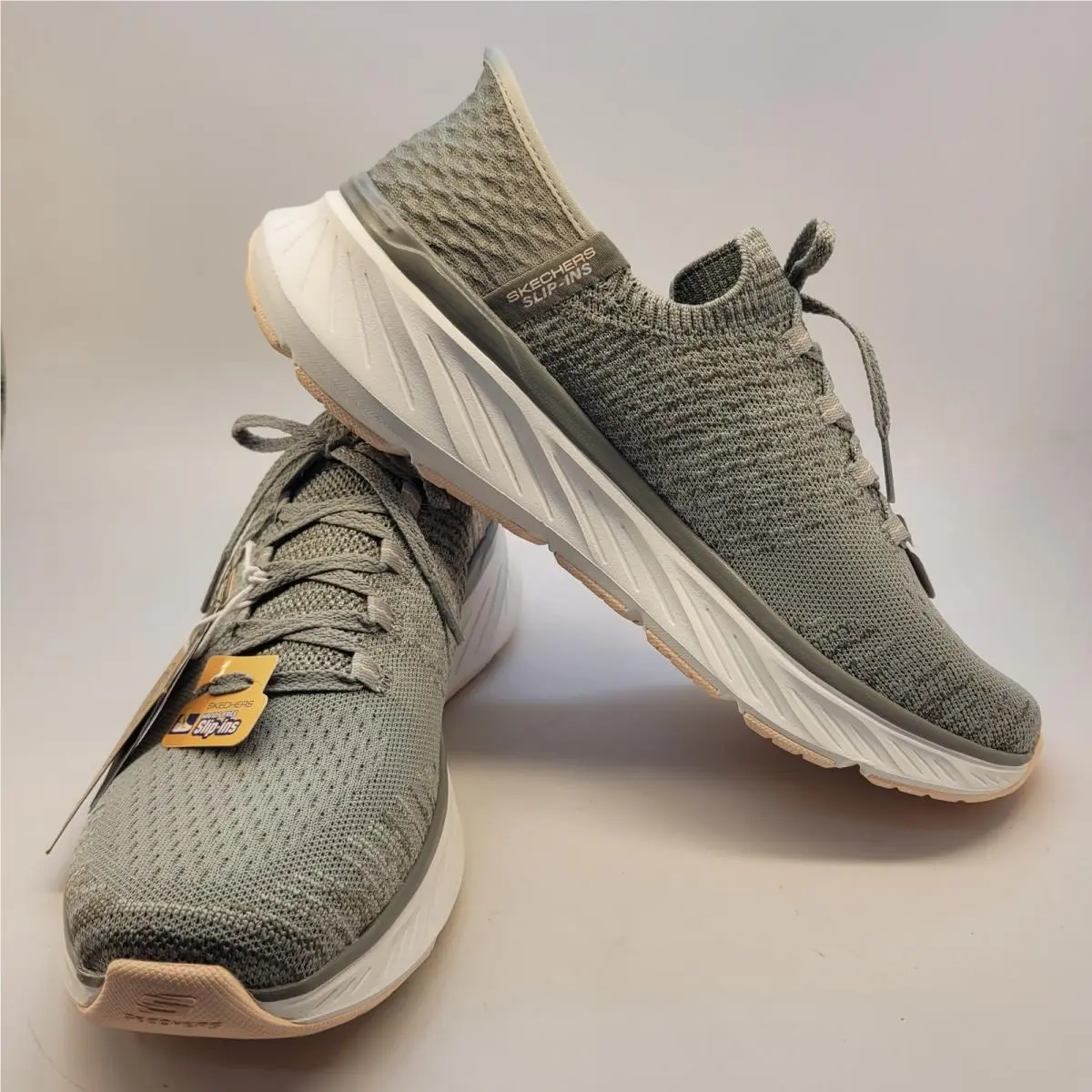 Slip-ins Edgeride Grey Sneakers Womens 10 150470 Gror Walking Shoes by Skechers