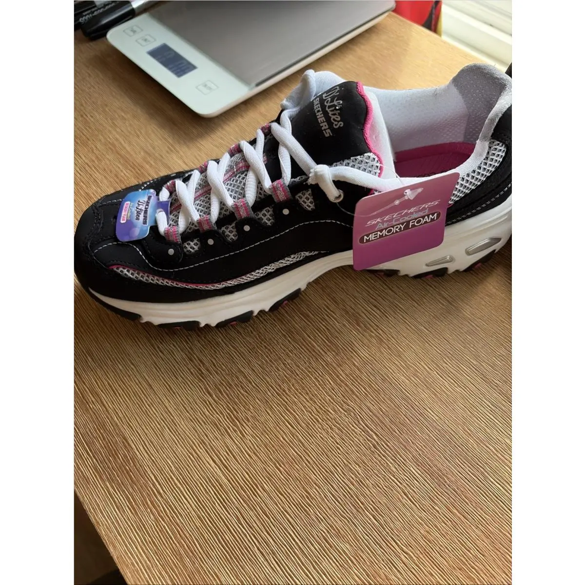 Skechers shoes - Skechers D`Lites Life Saver - Life Saver - 11860EW/BKWP - Black/Pink (UPC: 889110560174) 1
