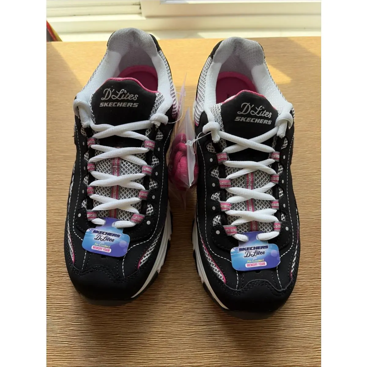 Skechers shoes - Skechers D`Lites Life Saver - Life Saver - 11860EW/BKWP - Black/Pink (UPC: 889110560174) 2