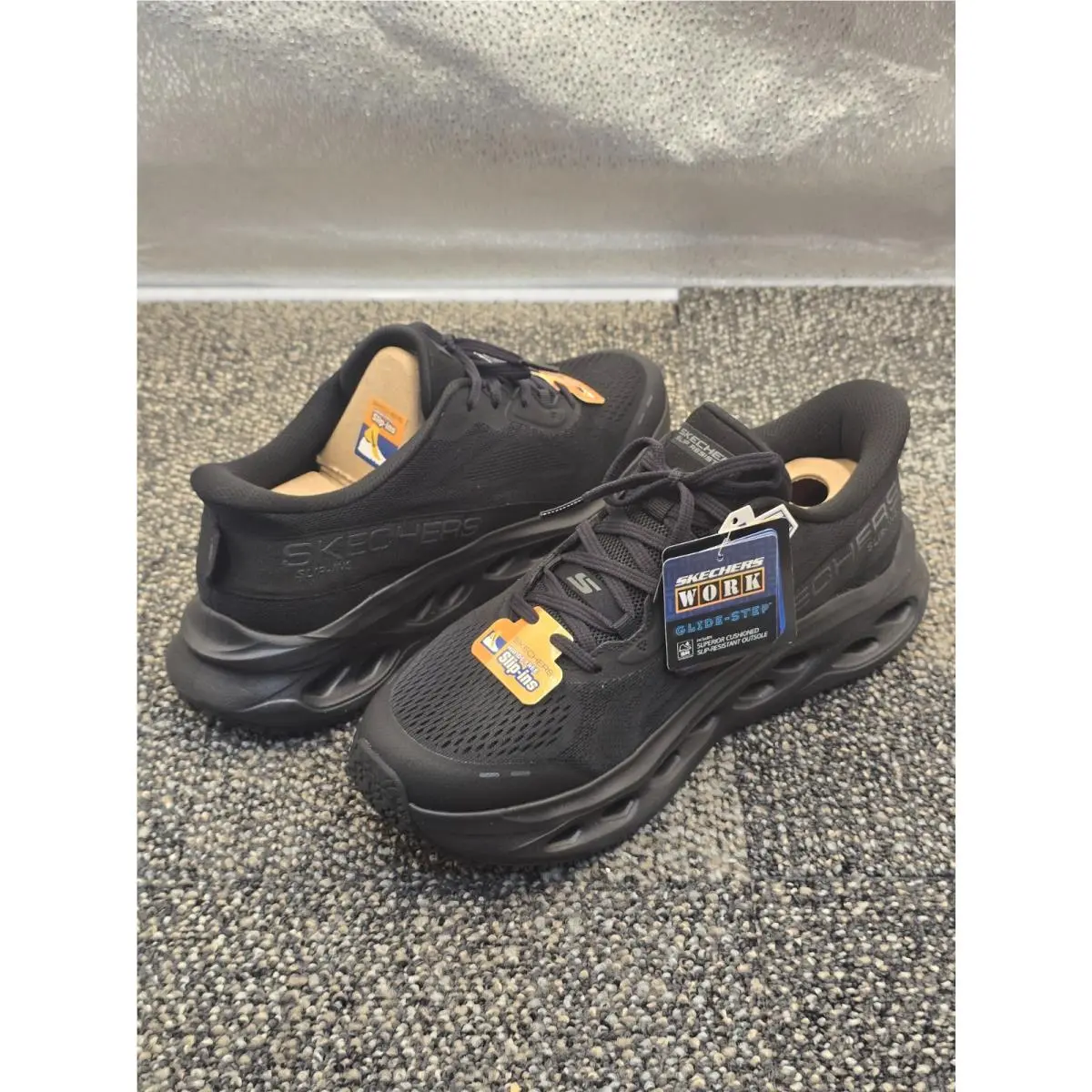 Skechers shoes - Skechers Slip-Ins Max Goodyear Glide Step - Black (UPC: 199703126213) 0
