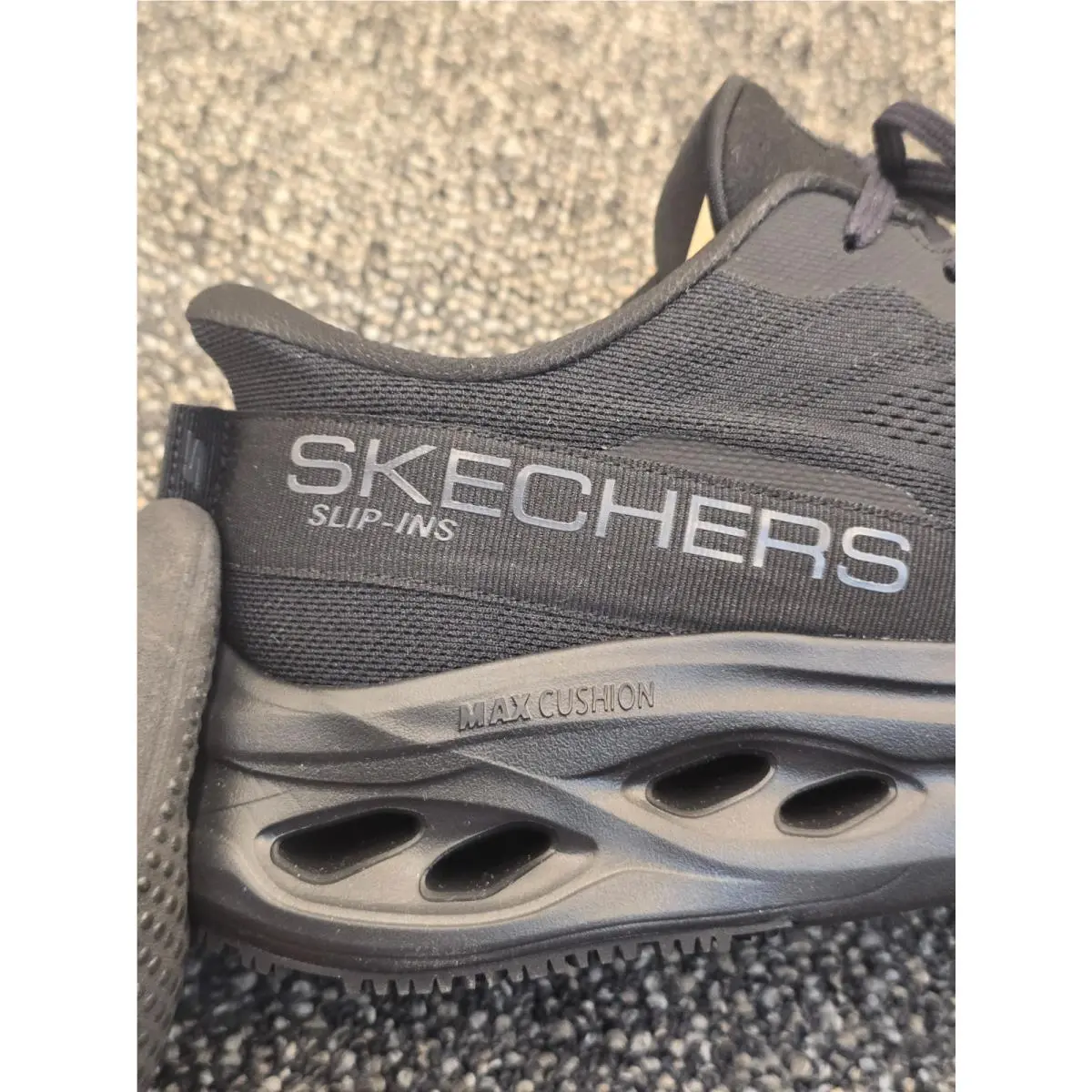 Skechers shoes - Skechers Slip-Ins Max Goodyear Glide Step - Black (UPC: 199703126213) 3