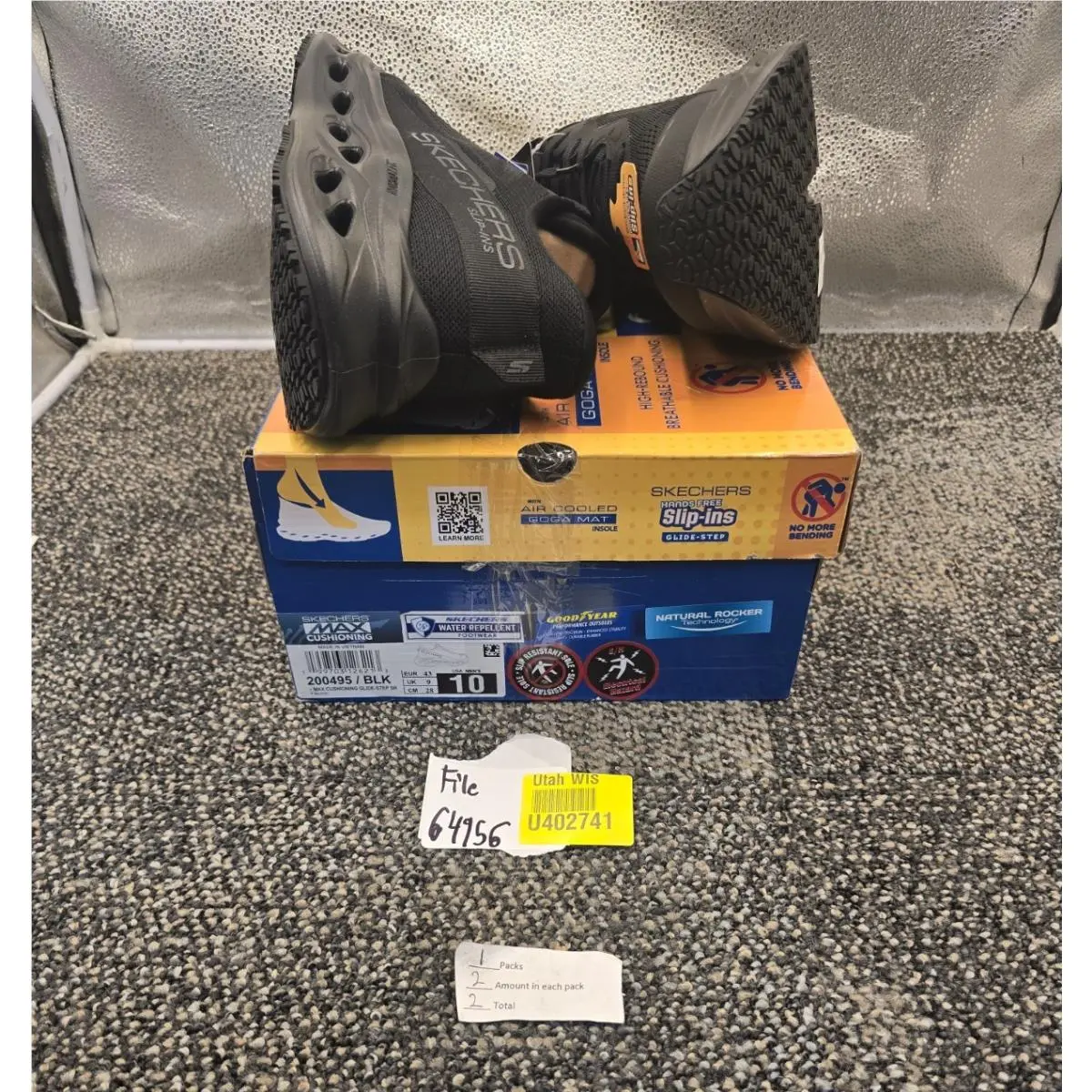 Skechers shoes - Skechers Slip-Ins Max Goodyear Glide Step - Black (UPC: 199703126213) 5