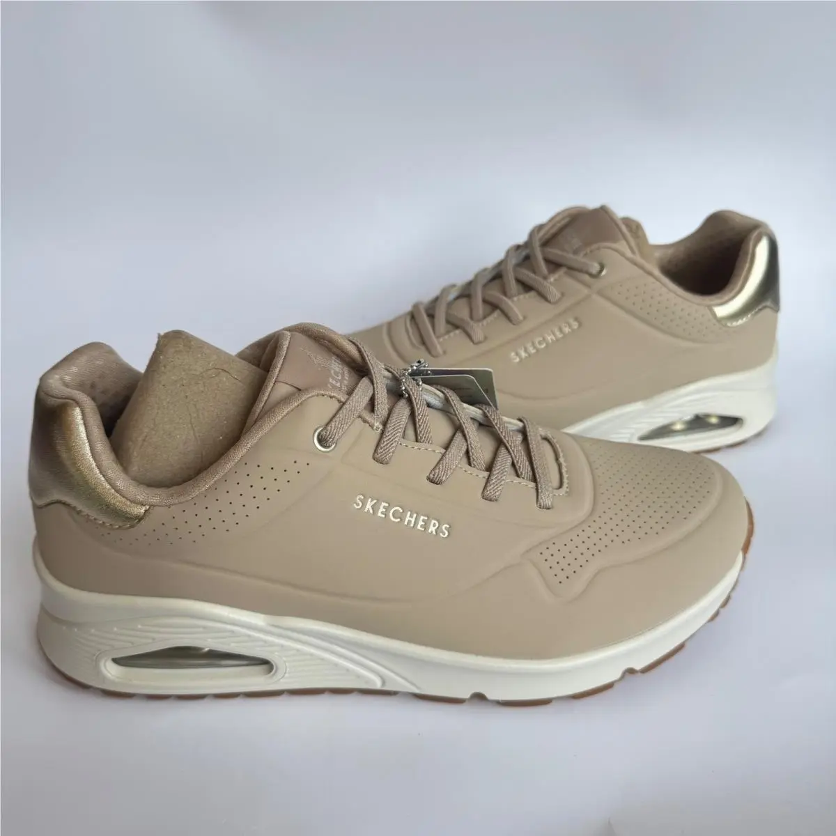 Skechers shoes - Skechers Street Uno Shimmer Away - Beige 8