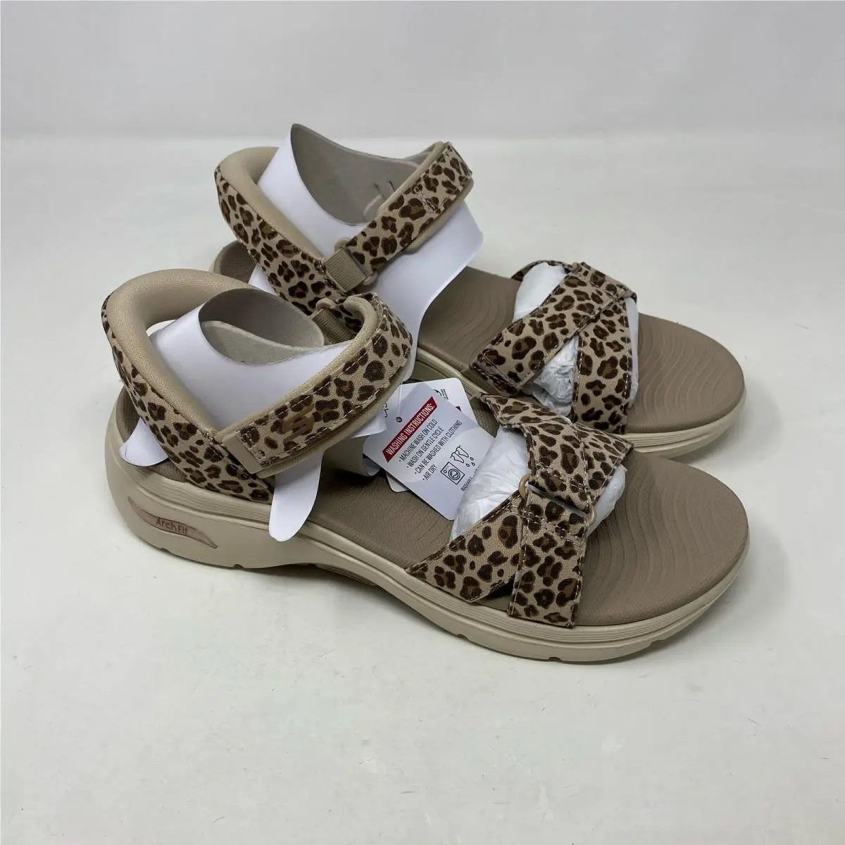 GO Walk Arch Fit 2.0 Ava Slip-ins Sandals Leopard 10 by Skechers