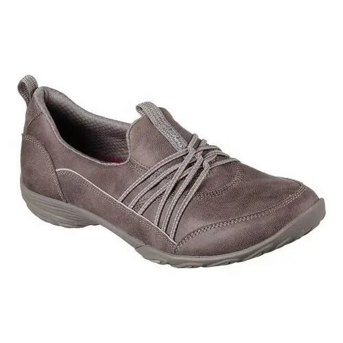 Ladies Skechers Let`s Be Real Sneaker Brown Size: 8