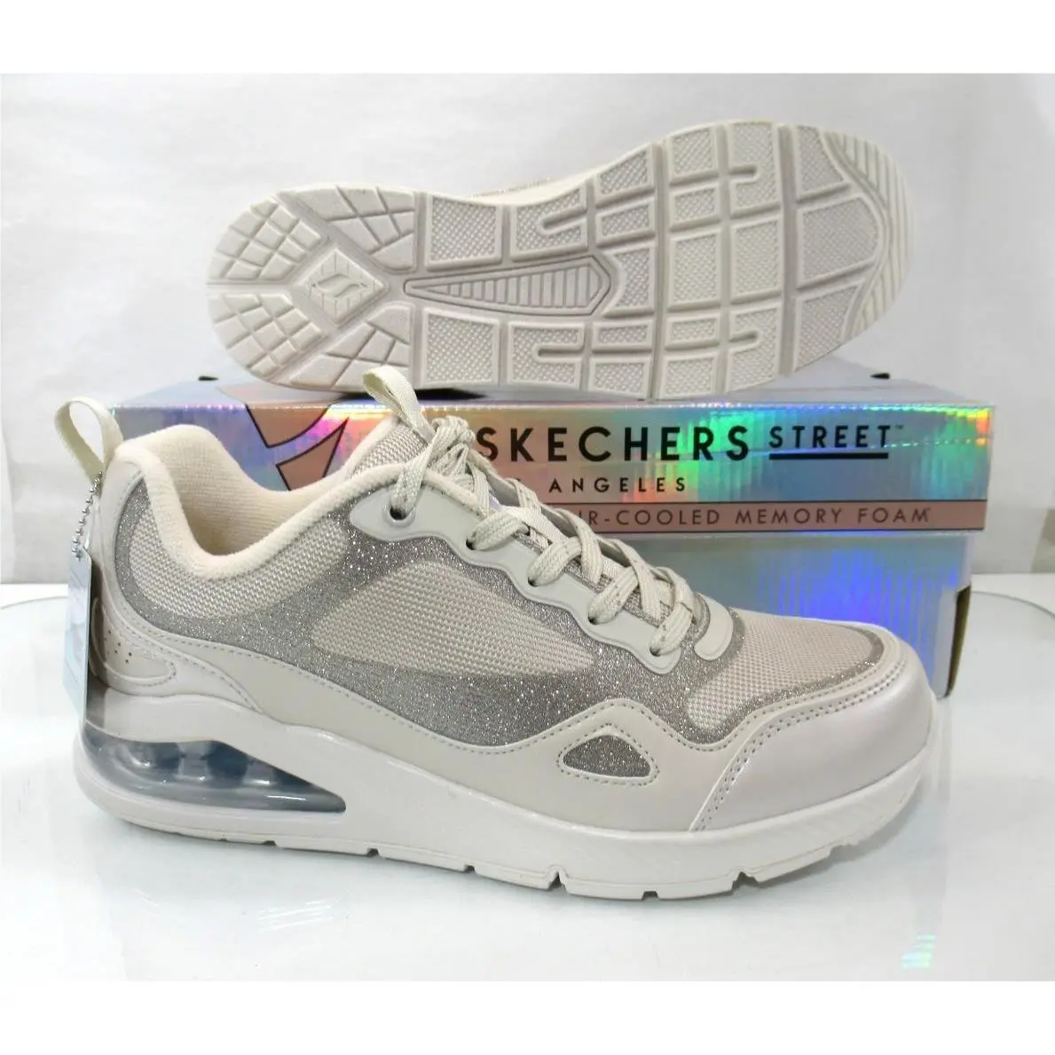 Skechers shoes - Skechers Street Los Angeles Uno 2 - 155547 - Beige (UPC: 195969667576) 4