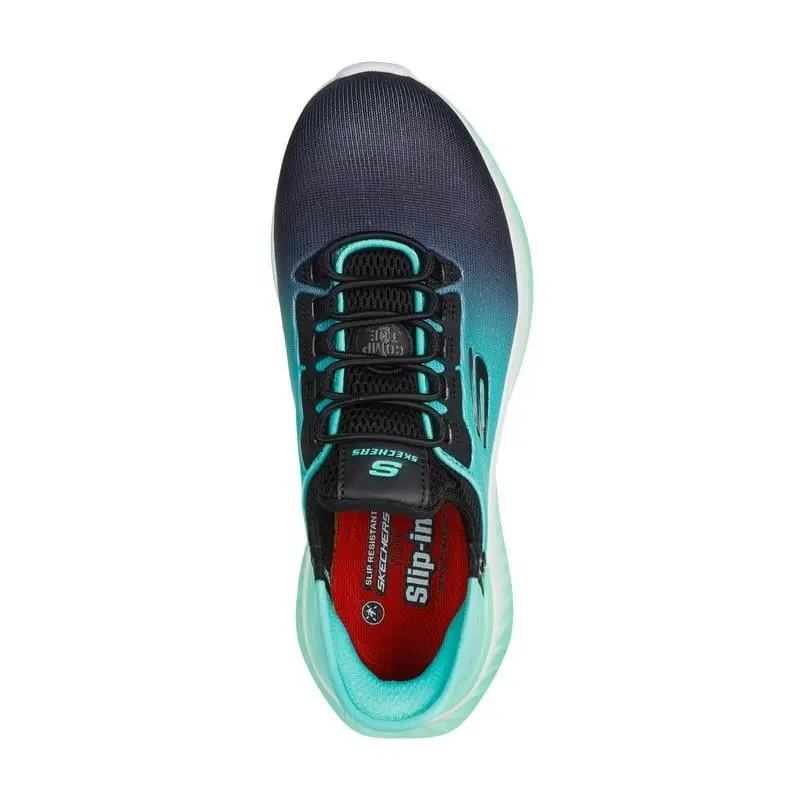 Skechers shoes - BLACK/TEAL (UPC: 196989494159) 2
