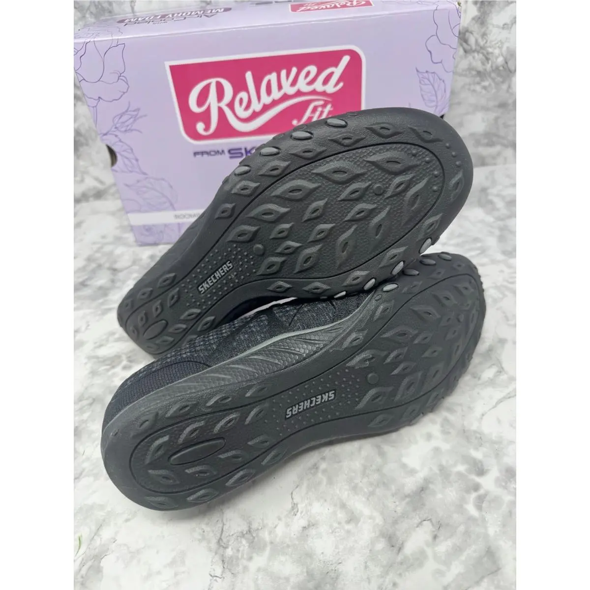 Skechers shoes - Skechers Relaxed Fit Breathe-Easy Sere-Knity - Black 3
