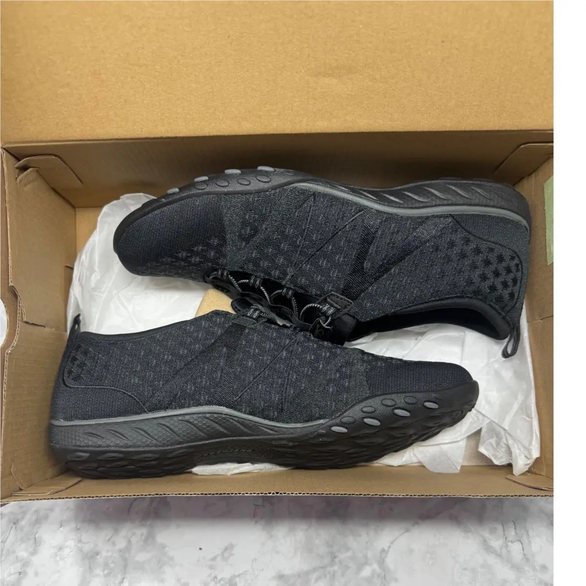 Skechers shoes - Skechers Relaxed Fit Breathe-Easy Sere-Knity - Black 4