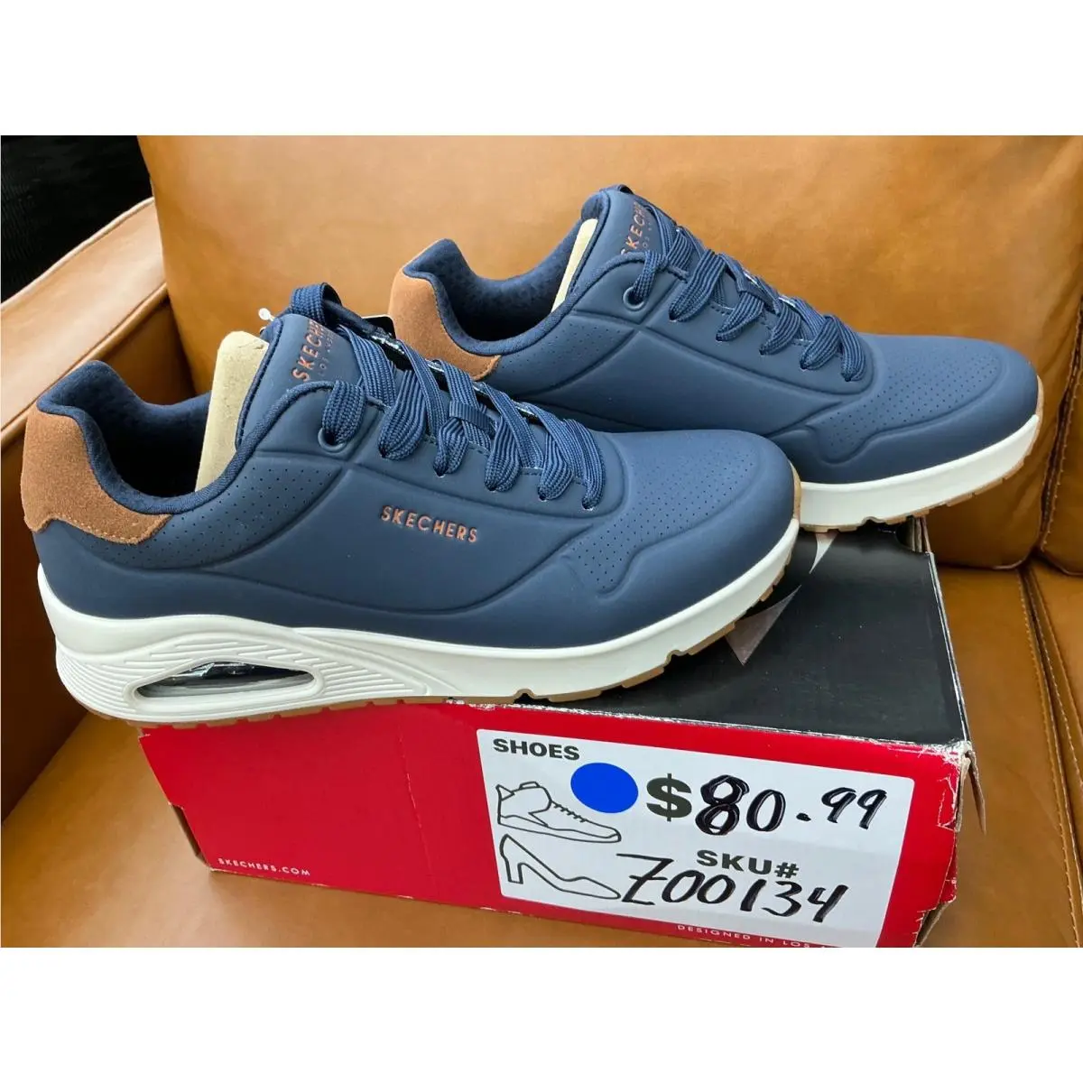 Skechers shoes - Skechers Uno Stand On Air 52458 - Blue 8
