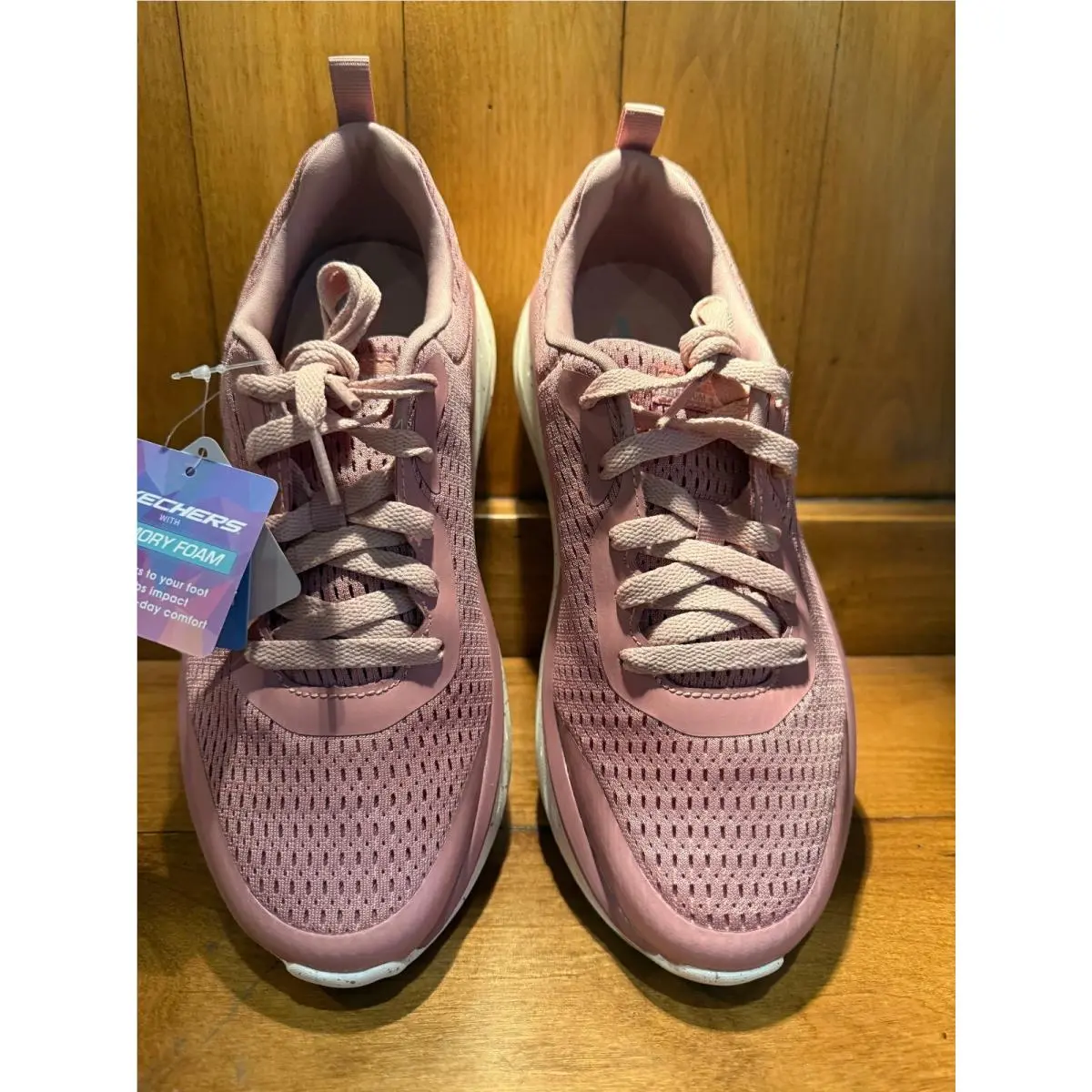 Pink Memory Foam Athletic Sneakers Women`s 8.5 by Skechers