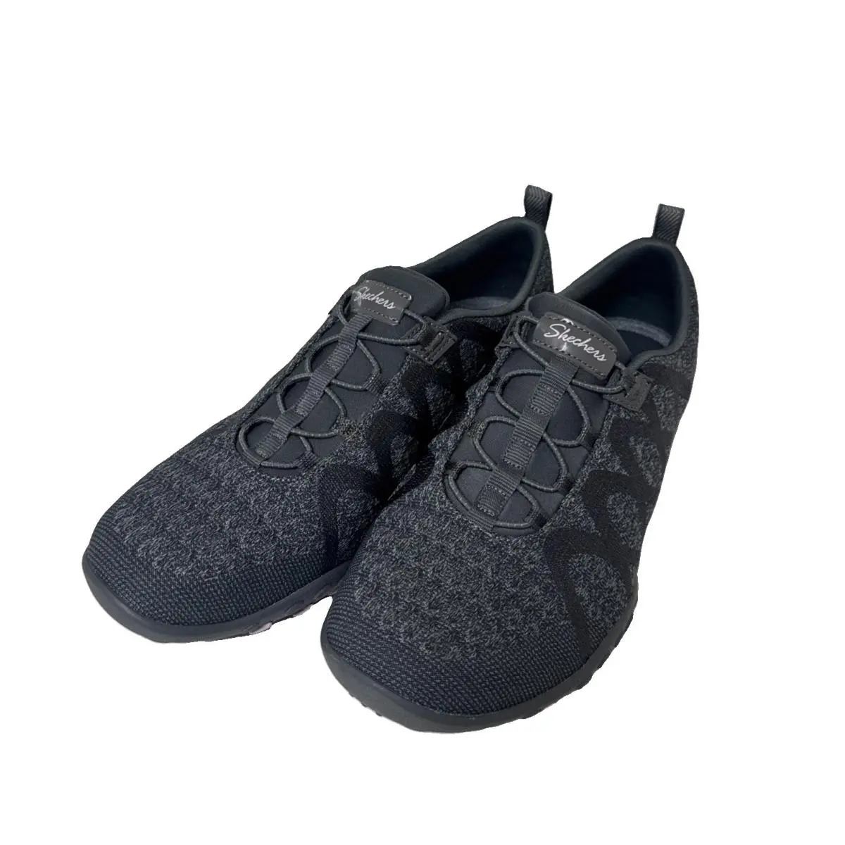 Women Breathe Easy Infy-knity Charcoal Slip On Sneakers 100301 SZ 8 by Skechers
