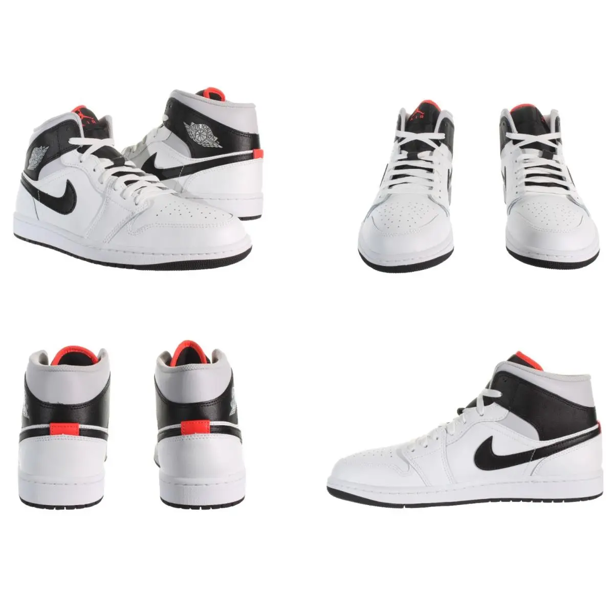 Nike shoes - Nike Air Jordan 1 Mid - DQ8426 109 - White, Black, Neutral Grey, Infrared 23 1