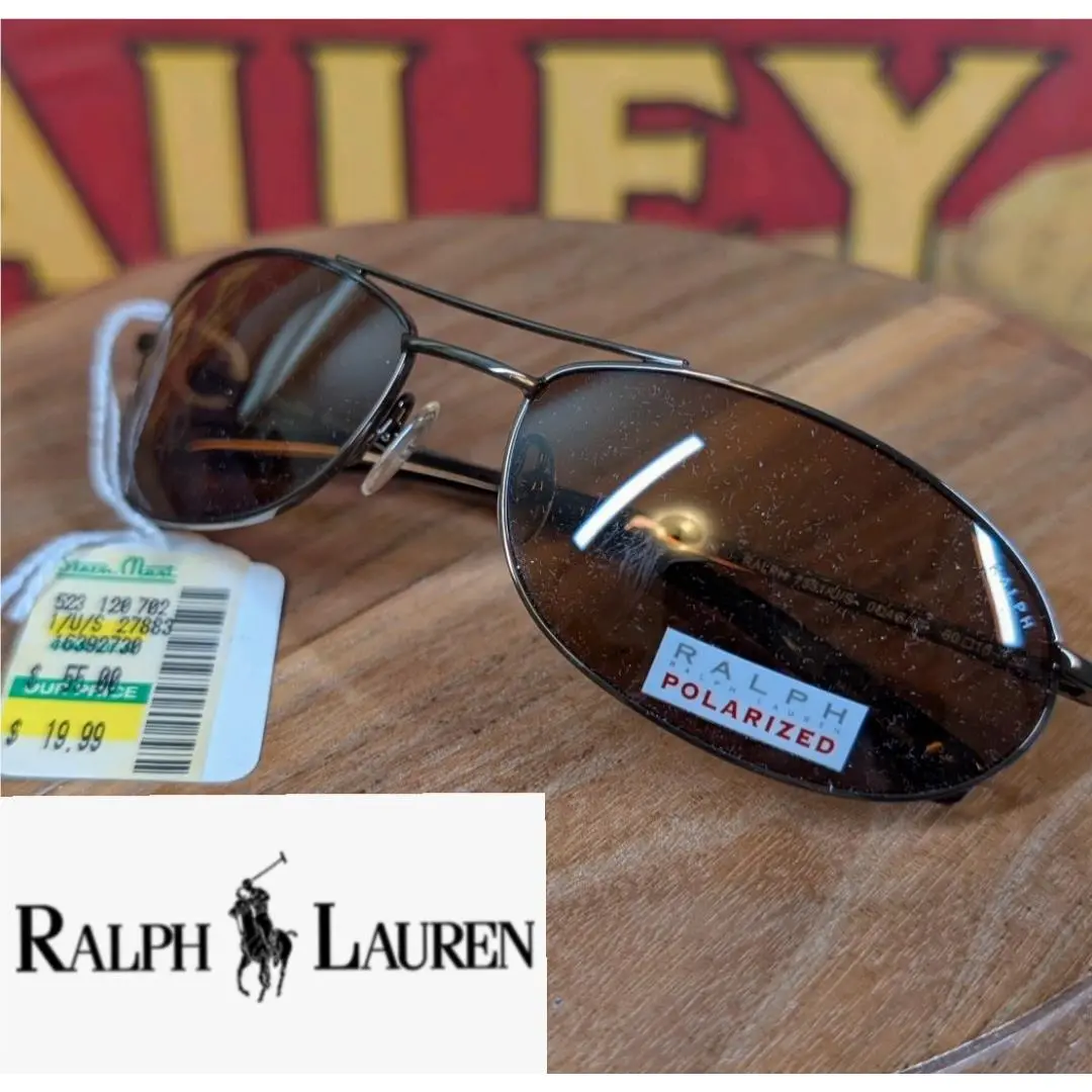 Sunglasses 7551/U/S Vintage Copper Tint Metal Frames W Tags by Ralph Lauren
