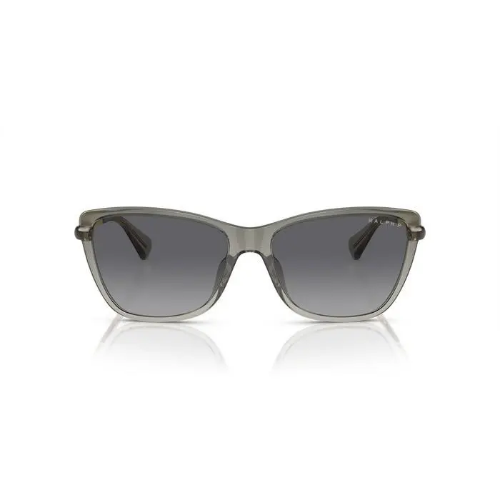 RA5308U 6127T3 Grey Cat Eye Polarized Sunglasses Gold Temples by Ralph Lauren