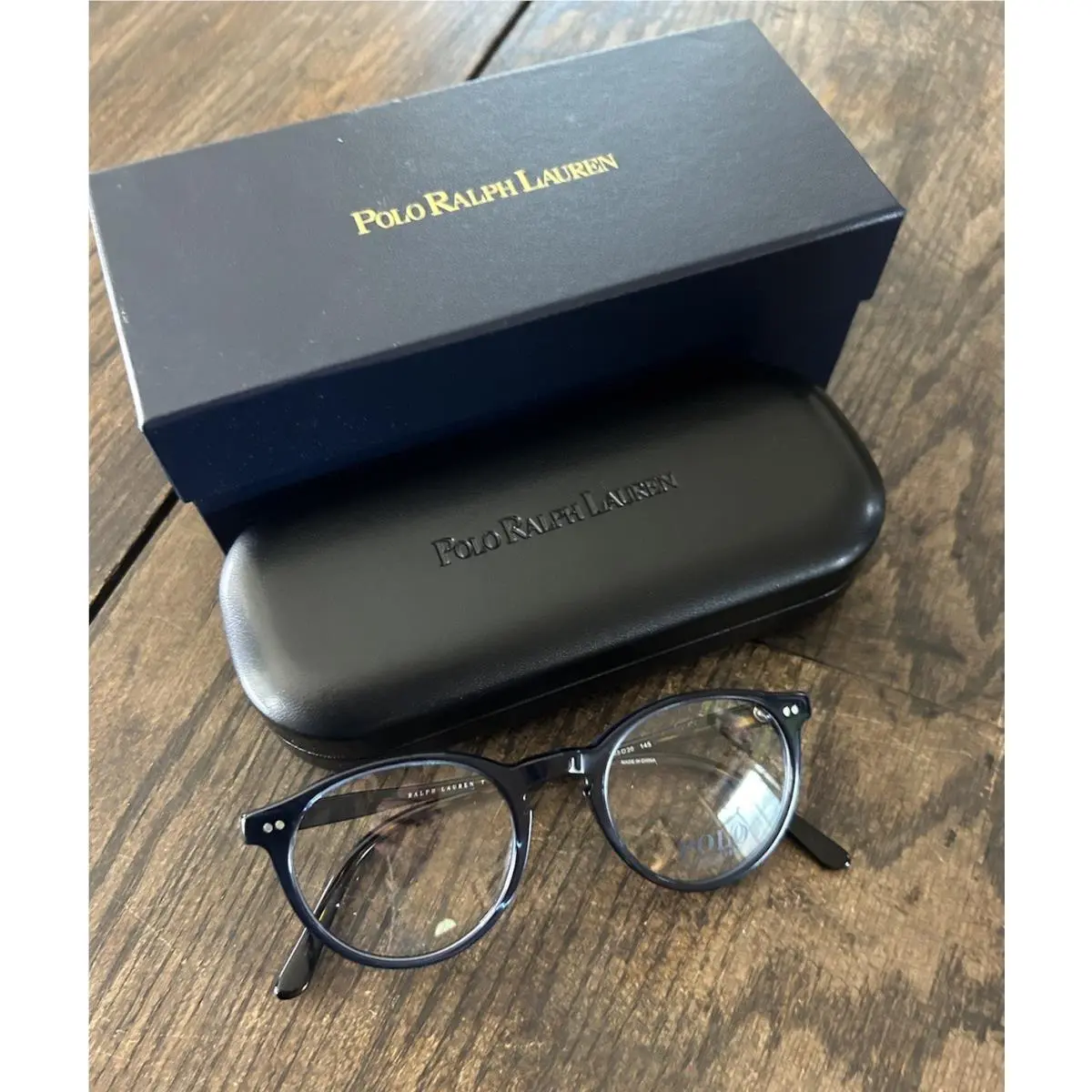 Polo Ralph Lauren Mens Eyeglasses PH2083 Shiny Blue 48mm Round Full Rim