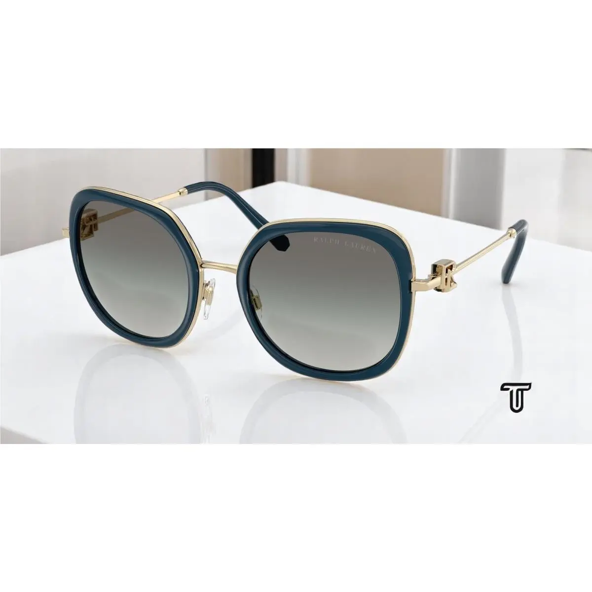 RL7088 911611 Blue Gradient Grey 54 mm Women`s Sunglasses by Ralph Lauren